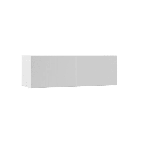 Hampton Bay Designer Series Edgeley 36" W x 12" D x 12" H Assembled Slab Wall Bridge Cabinet, White