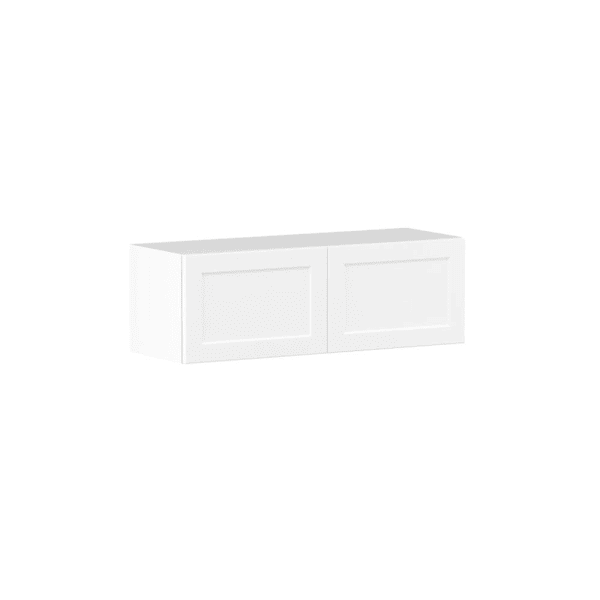 Hampton Bay Designer Series Melvern 36" W x 12" D x 12" H Assembled Shaker Wall Bridge Cabinet, White