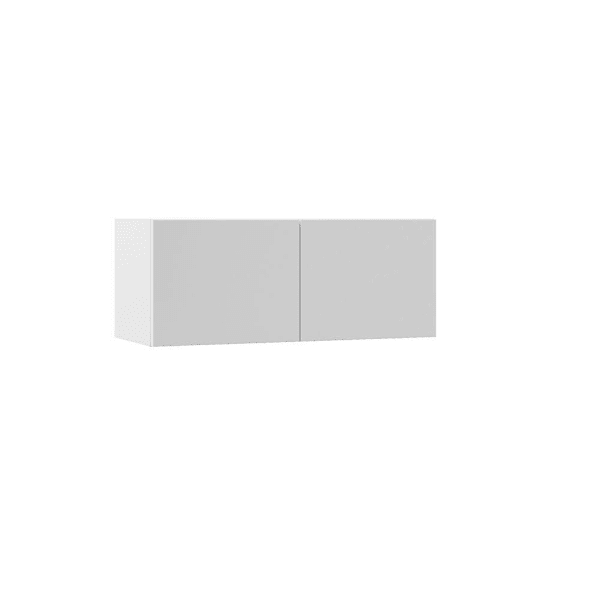 Hampton Bay Designer Series Edgeley 30" W x 12" D x 12" H Assembled Slab Wall Bridge Cabinet, White