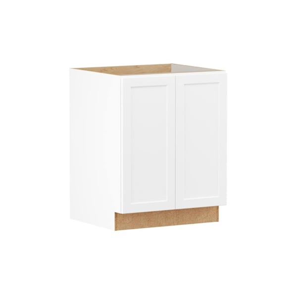 Hampton Bay Designer Series Melvern 27" W x 24" D x 34.5" H Assembled Shaker Full Height Door Cabinet, White