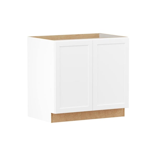Hampton Bay Designer Series Melvern 36" W x 24" D x 34.5" H Assembled Shaker Full Height Door Cabinet, White