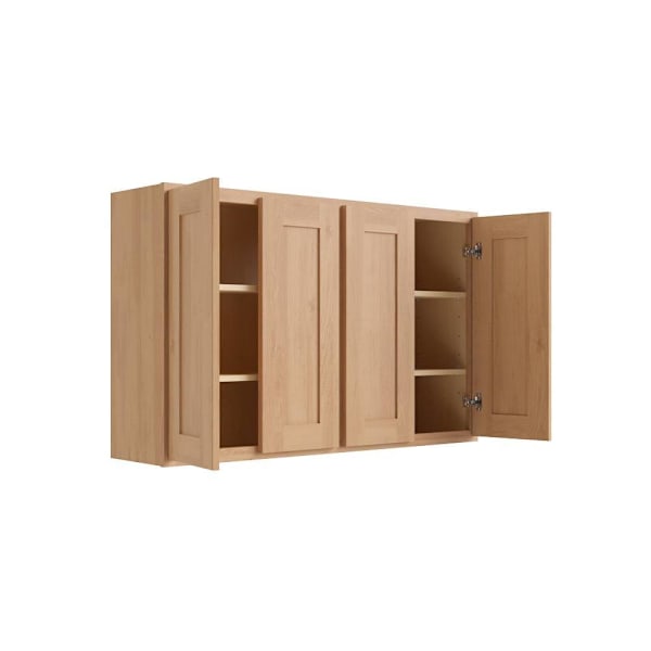 CNC Cabinetry Luxor Double Door Wall Cabinet 48"W x 30"H x 12"D, Harvest