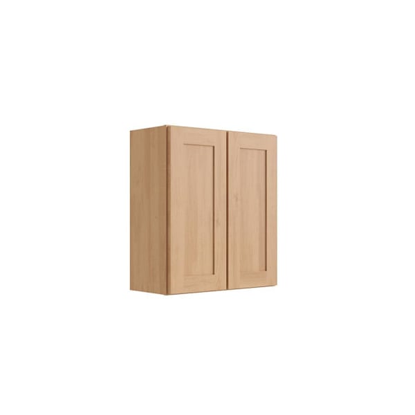 CNC Cabinetry Luxor Double Door Wall Cabinet 33"W x 30"H x 12"D, Harvest