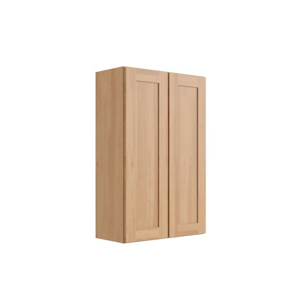 CNC Cabinetry Luxor Double Door Wall Cabinet 33"W x 42"H x 12"D, Harvest