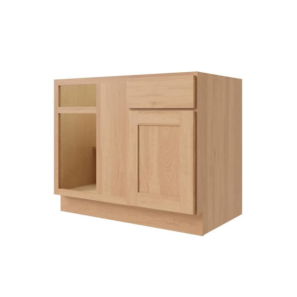CNC Cabinetry Luxor Single Left Door Blind Base Cabinet, ADA, 36"W, Harvest