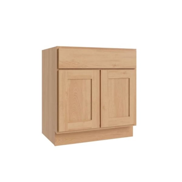 CNC Cabinetry Luxor Double Door Sink Base Cabinet, ADA, 36"W x 21"D, Harvest