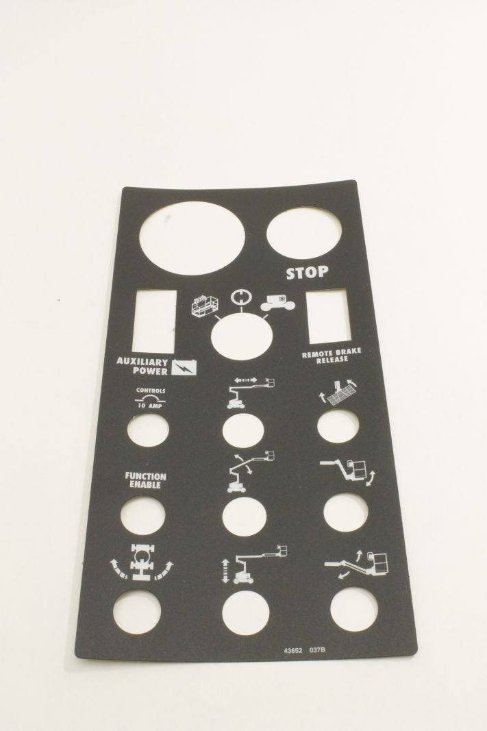 Genie Part # 43652GT – Decal, Ground Control Panel