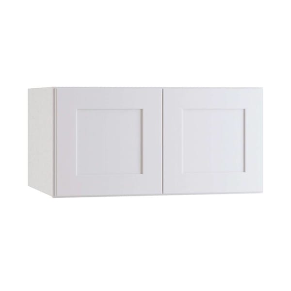 Newport 36 In. W X 24 In. D X 15 In. H Assembled Plywood Wall Bridge Kitchen Cabinet In Pacific White With Soft Close
