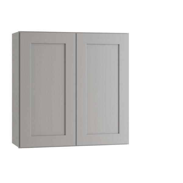 Newport 27 In. W X 12 In. D X 30 In. H Assembled Plywood Wall Kitchen Cabinet In Pearl Gray With Soft Close