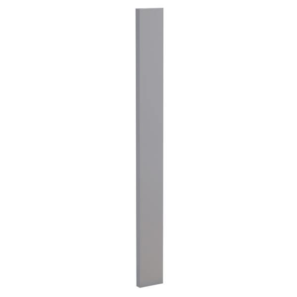 Newport 6 In. W X 0.75 In. D X 96 In. H Solid Wood Kitchencabinet Tall Filler In Pearl Gray