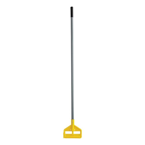 Rubbermaid Commercial Invader 54 In. Fiberglass Wet Mop Handle, Yellow, 12-Pack