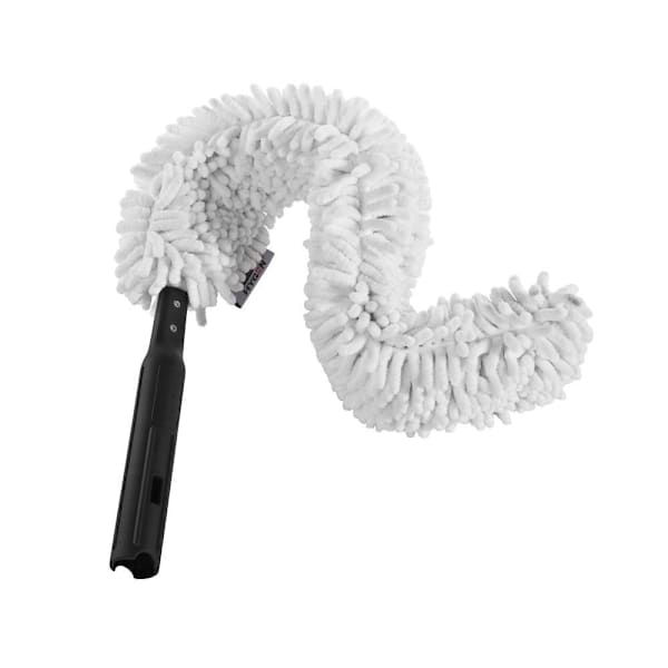 Rubbermaid Commercial HYGEN Executive Series 29 In. Quick Connect Flexi-Wand With Microfiber Duster Sleeve, White, 6-Pack