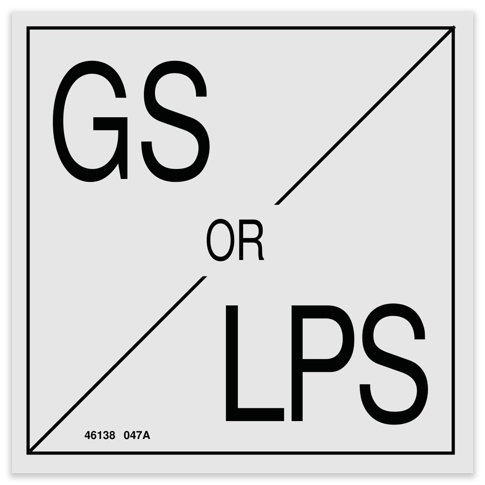 Genie Part # 46138GT – Decal,gs/lps (4"x4")