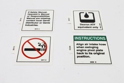 Genie Part # 46229GT – Decal Kit