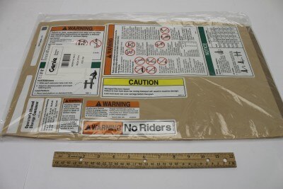 Genie Part # 48372GT – Decal Kit