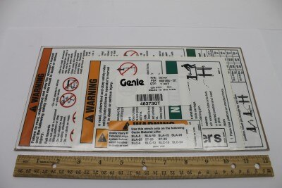 Genie Part # 48373GT – Decal Kit