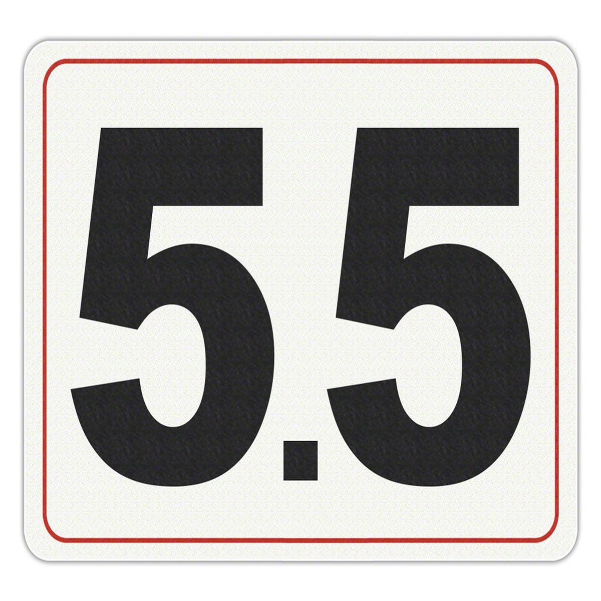 #5.5 - Adhesive Depth Marker - 8 Inch x 6 Inch with 4 Inch Lettering