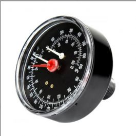 Weil McLain 510-218-099 Temperature & Pressure Gauge 60-PSI 1/2" Dial 1/4" Back Mount