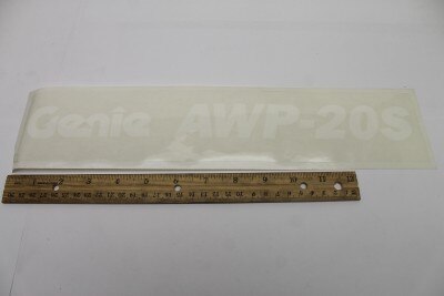 Genie Part # 52999GT – Decal, Cosmetic, Genie AWP-20S