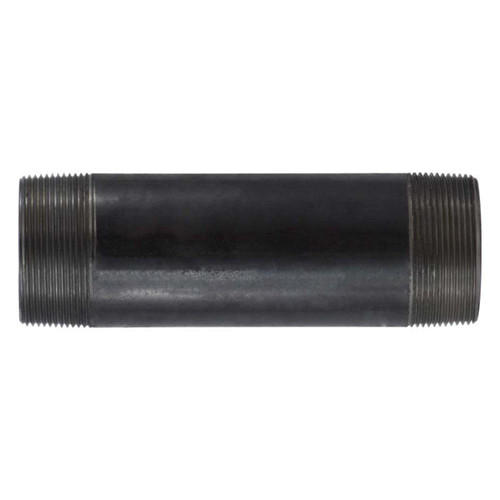 Midland Industries 57160 2 in. L Welded Pipe Nipple, Black Steel SCH 40, 2 in. MPT