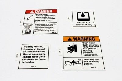 Genie Part # 62439GT – Decal Kit