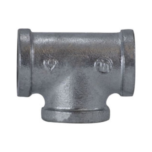 Midland Industries 64255 Pipe Tee, Galvanized, 1 in. FPT, 150 PSI