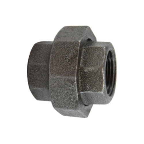 Midland Industries 65605 Union, Black Iron, 1 in. FPT x 1 in. FPT, 150 PSI