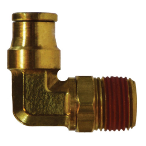Midland Industries 691006S Brass D.O.T. Push-to-Connect 90° Swivel Elbow, 5/8 in. PTC x 3/8 in. MNPT
