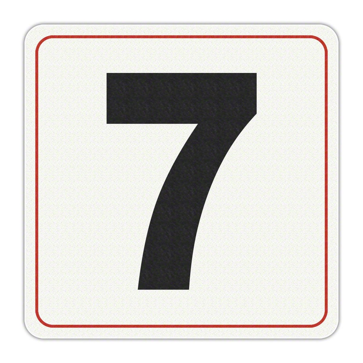 #7 - Adhesive Depth Marker - 6 Inch x 6 Inch with 4 Inch Lettering