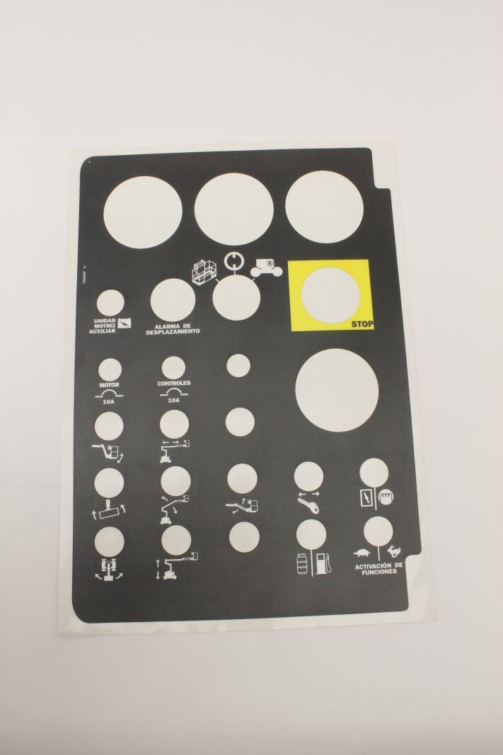 Genie Part # 72094SPGT – Decal, Ground Control Panel