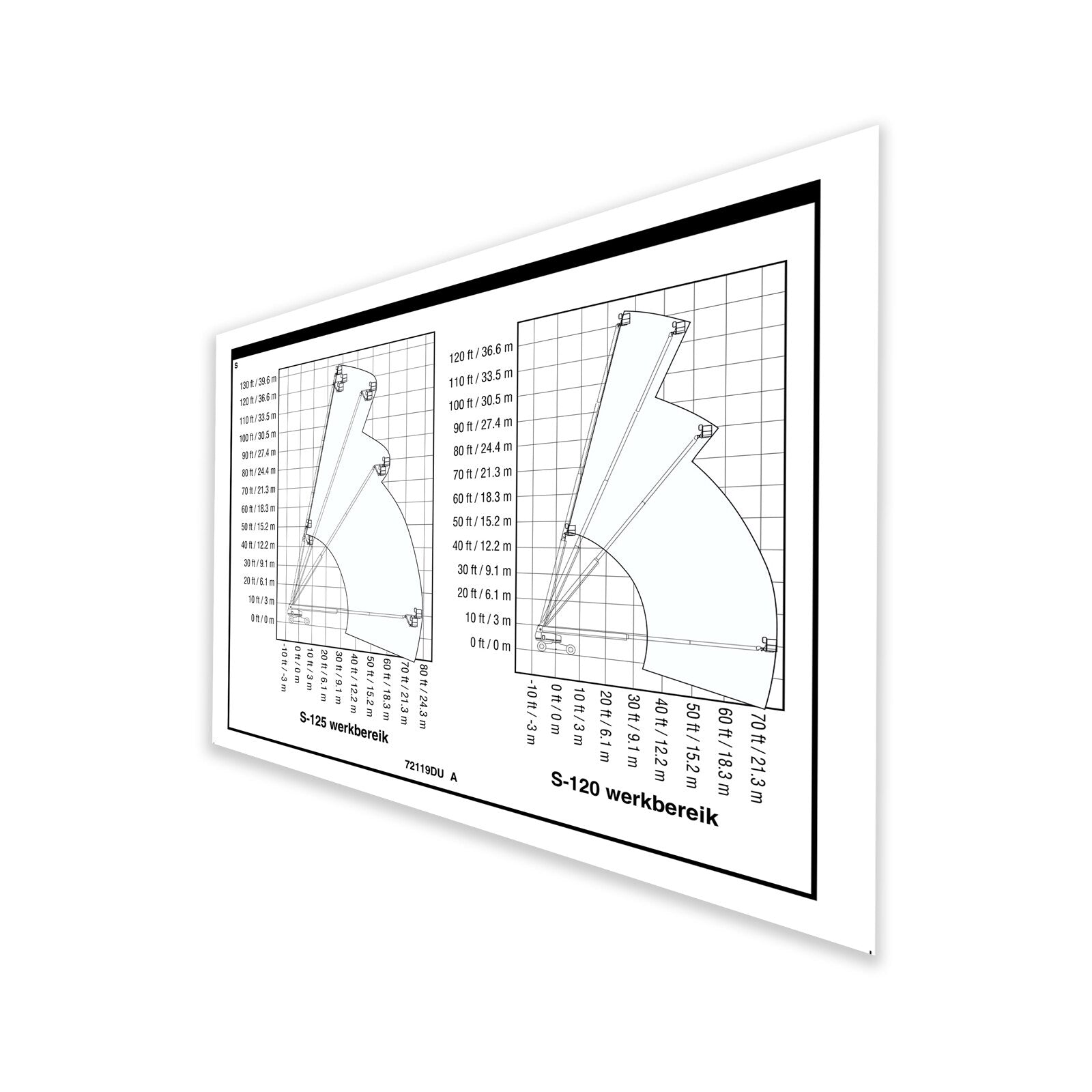 Genie Part # 72119DUGT – Decal, Label, Rom Chart 120/125, D