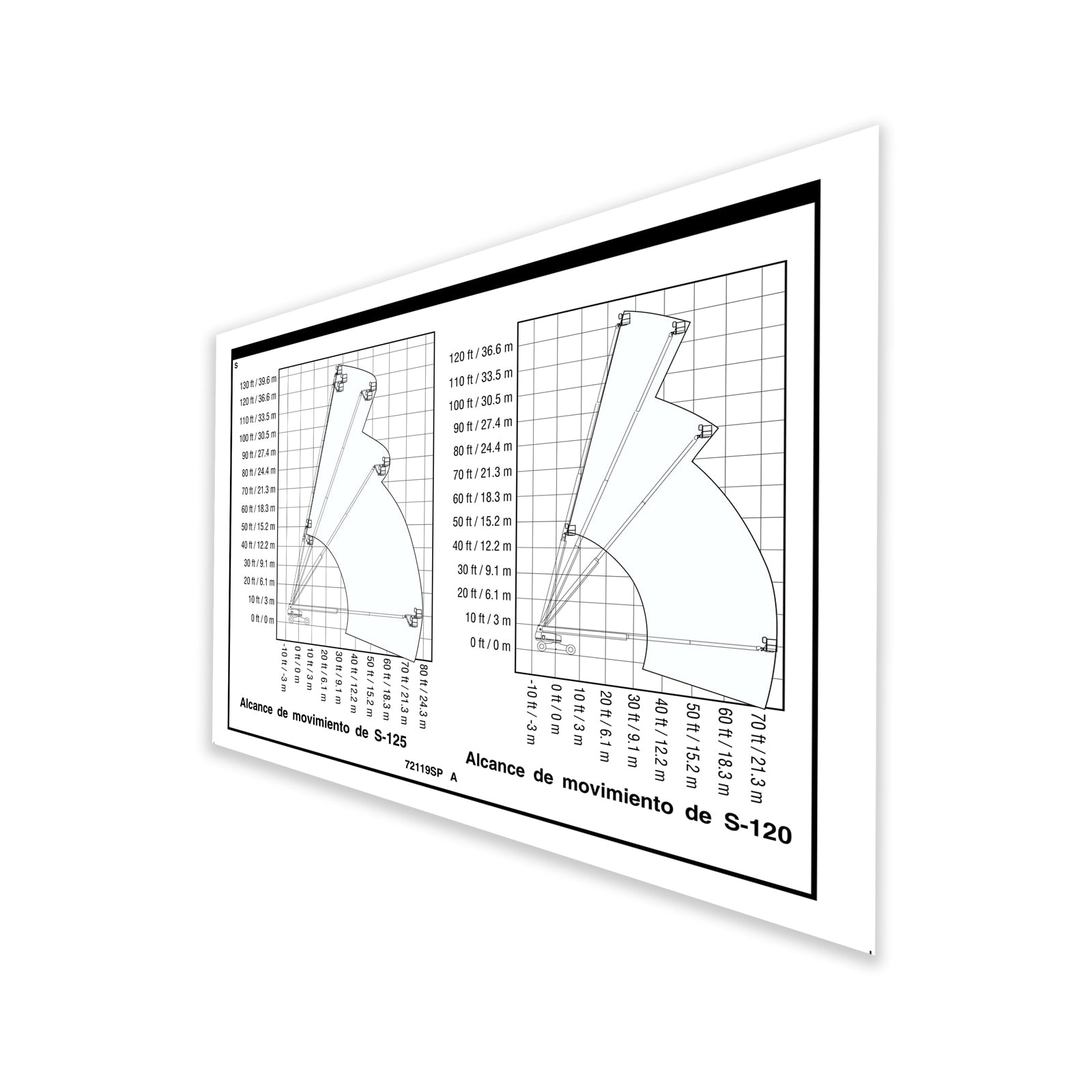 Genie Part # 72119SPGT – Decal, Label, Rom Chart 120/125
