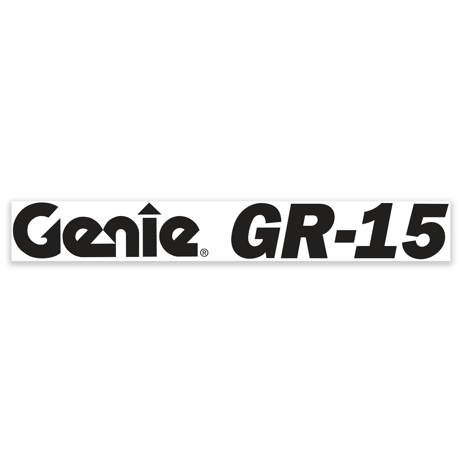 Genie Part # 72196GT – Decal, Cosmetic, Genie GR-15