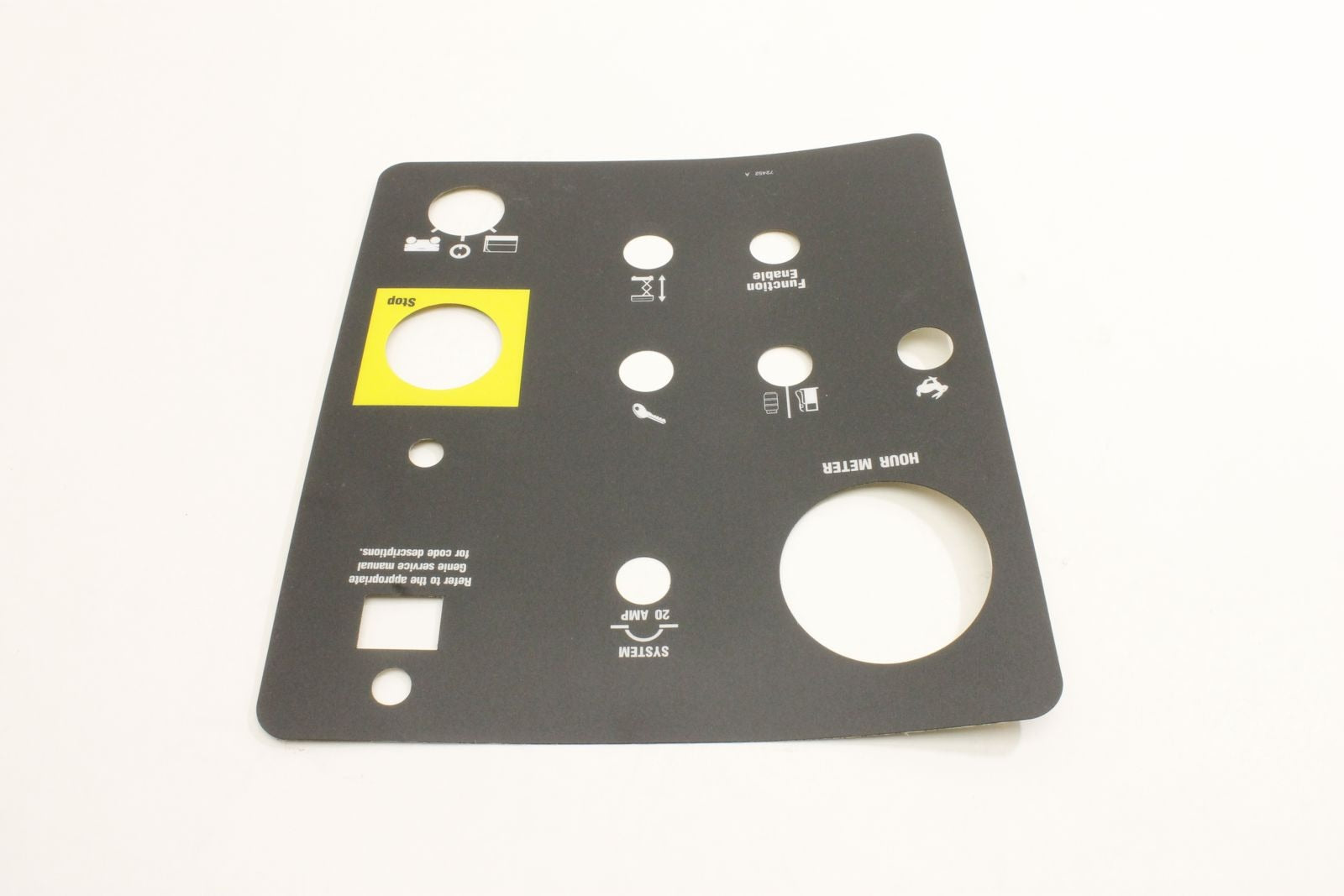 Genie Part # 72452GT – Decal, Ground Control Panel