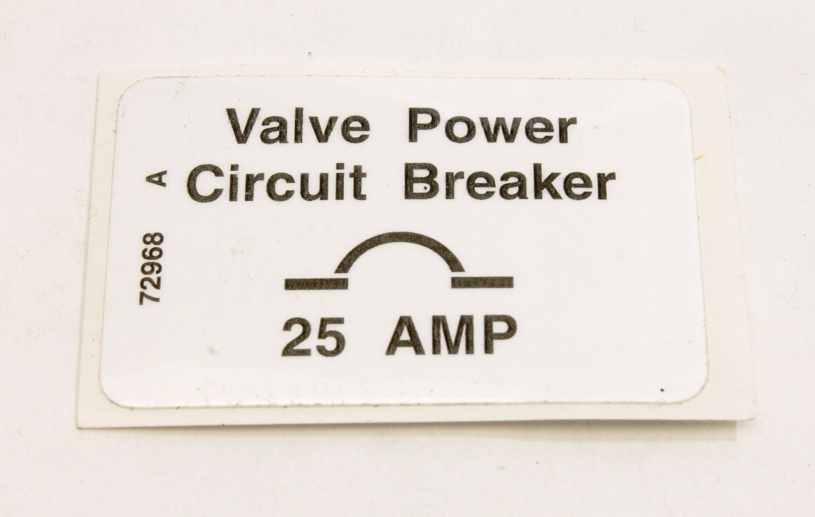 Genie Part # 72968GT – Decal, Label, 25A CB