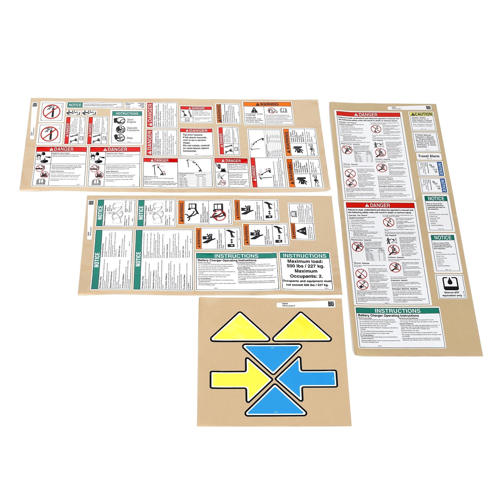 Genie Part # 72978GT – Decal Kit