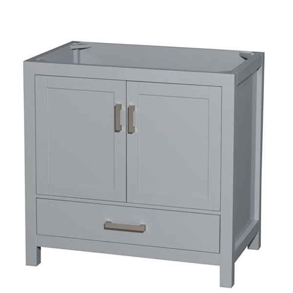 Wyndham Sheffield Gray Wood Single Bathroom Vanity 36" X 22" Without Countertop