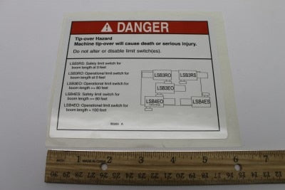 Genie Part # 82289GT – Decal, Danger Do Not Alter SWTC
