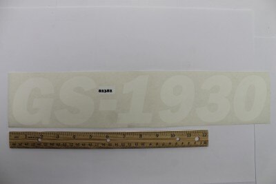 Genie Part # 82382GT – Decal, Cosm, GS1930 No Genie 16"
