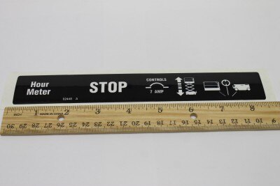 Genie Part # 82448GT – Decal, Ground Control Panel