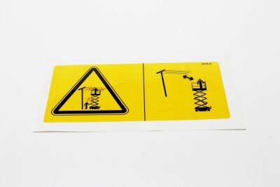Genie Part # 82476GT – Decal Symbol Electric Hazard GS