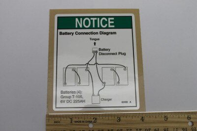 Genie Part # 82492GT – Battery Connection