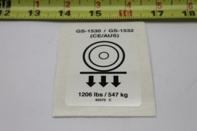Genie Part # 82570GT – Decal