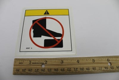 Genie Part # 82607GT – Decal, Caution, No Step