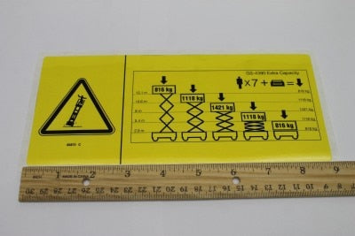 Genie Part # 82873GT – Decal,Danger,Xtracap Ce
