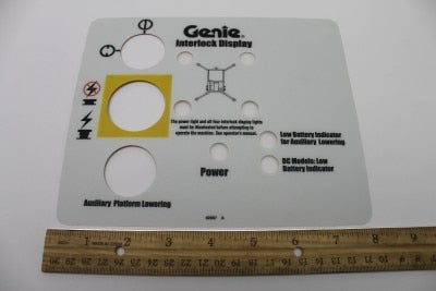 Genie Part # 82887GT – Decal, Interlock Display IWPS