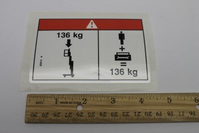 Genie Part # 82914GT – Decal, Danger, Load Cap 300