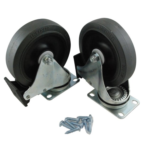 Rubbermaid Commercial 5 Inch Swivel Caster Kit With Hardware For Mobile Waste Collector
