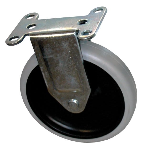 Rubbermaid Commercial 5 Inch Rigid Plate Caster For Rubbermaid Commercial Utility Cart