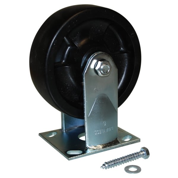 Rubbermaid Commercial 6 Inch Swivel & Rigid Caster Kit Rubbermaid Commercial Heavy Duty Platform Truck